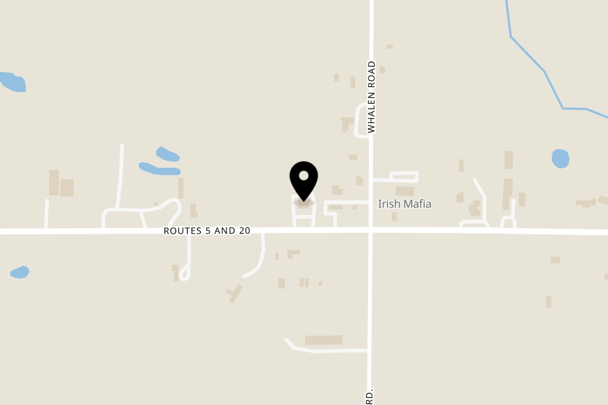 Map showing the location of La Monarka Mexican Restaurant on 6610 NY-5 in Bloomfield